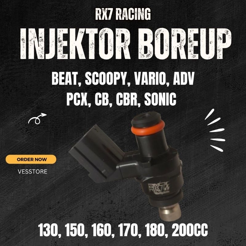 Jual Injektor Rx7 Racing Beat Scoopy Vario Adv Pcx Cb Cbr Sonic 130cc ...