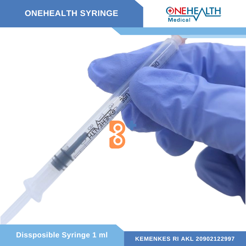 Jual Disposable Syringe Onehealth 1 ml 1ml Spuit Spoit 1cc Jarum Suntik ...