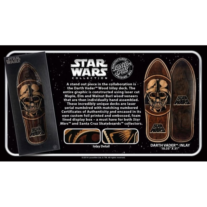 SANTA CRUZ×STAR WARS INLAY 2014スターウォーズ SANTA CRUZ×STAR WARS INLAY 2014スターウォーズ スケートボード
