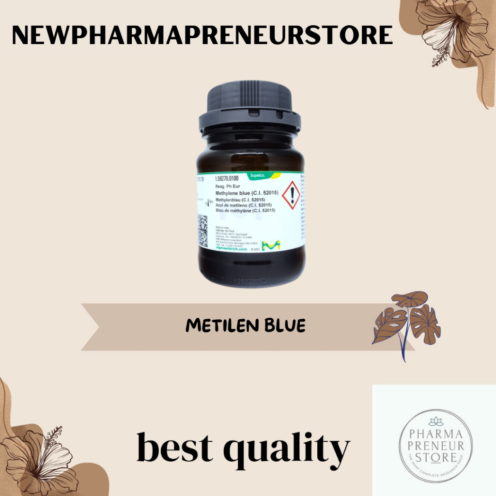 Jual METILEN BLUE / METHYLENE BLUE PRO ANALISA MERCK KEMASAN 5 DAN 10 ...