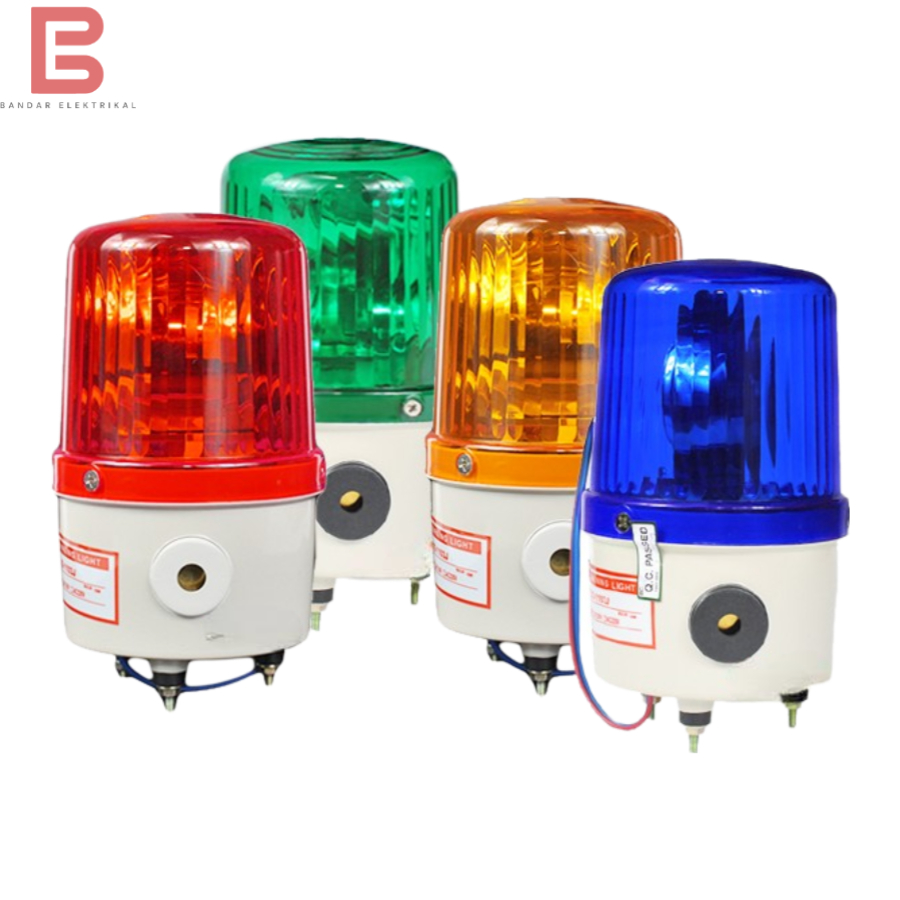 Jual Lampu Darurat Bohlam 4" 4 Inch Rotary Warning Light + Buzzer 24V