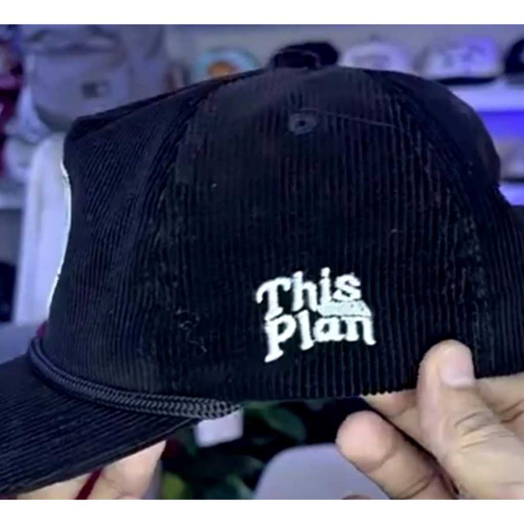 Jual PROMO Topi Pria Rope Hat Corduroy Black Curly Thisplan Unisex ...
