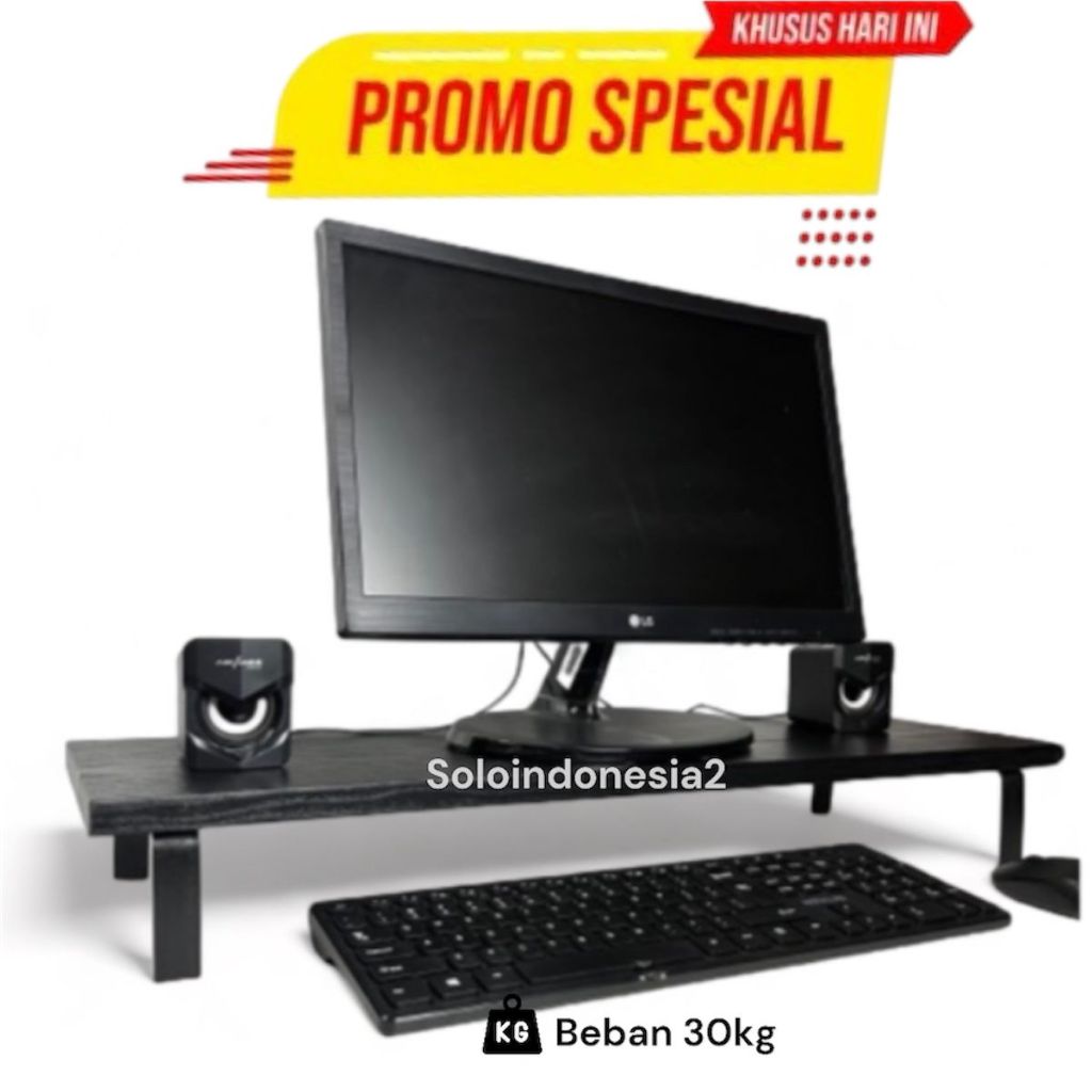 Jual Stand Monitor Ukuran 75x20cm Meja Monitor Riser Dudukan Monitor ...