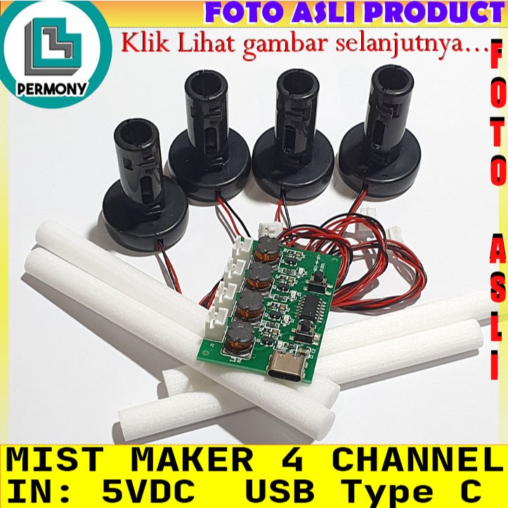 Jual Module PCB Mist Maker Ceramic fogger mesin kabut 16mm 113Khz ...