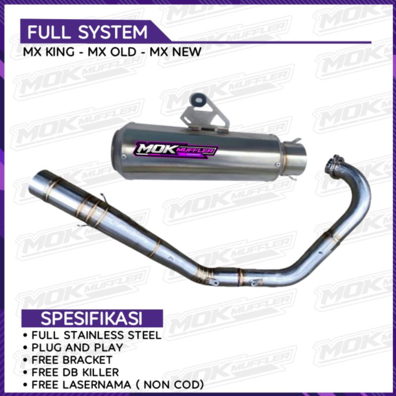 Jual Knalpot Racing Roadrace Yamaha MX King MX Old MX New Full System ...
