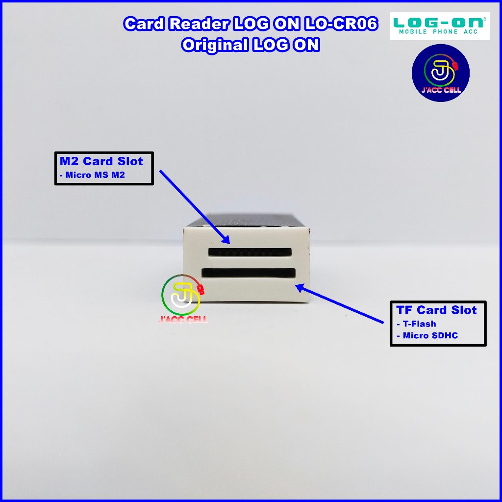 Jual LOG ON LO-CR06 Card Reader 4 in 1 Multi Function High Speed data ...