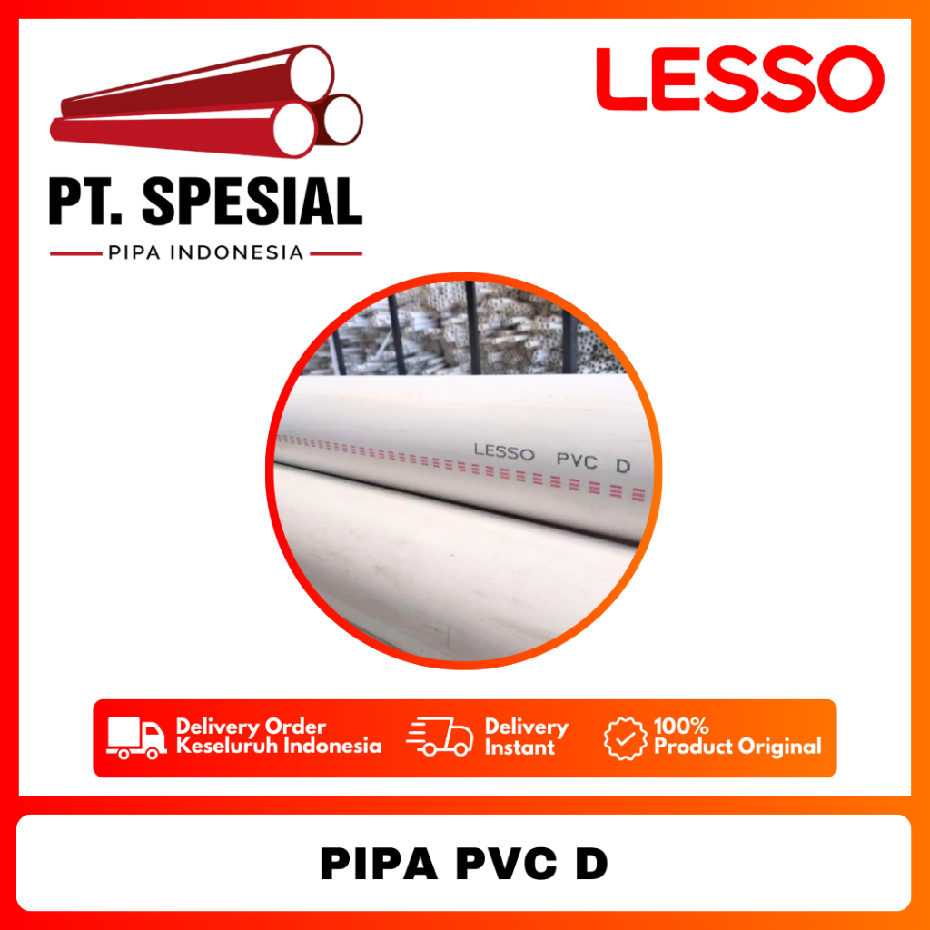 Jual Pipa PVC D Standard Lesso 2 1/2 inch / Pipa PVC Lesso - 08 ...