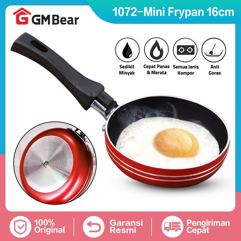 Jual GM Bear Fry Pan Mini 1072 - Teplon Penggorengan Mini | Shopee ...