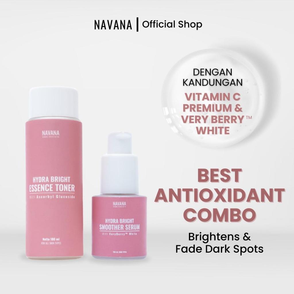 Jual Bundle 2 pcs Navana Hydra Bright Essence Toner & Smoother Serum ...