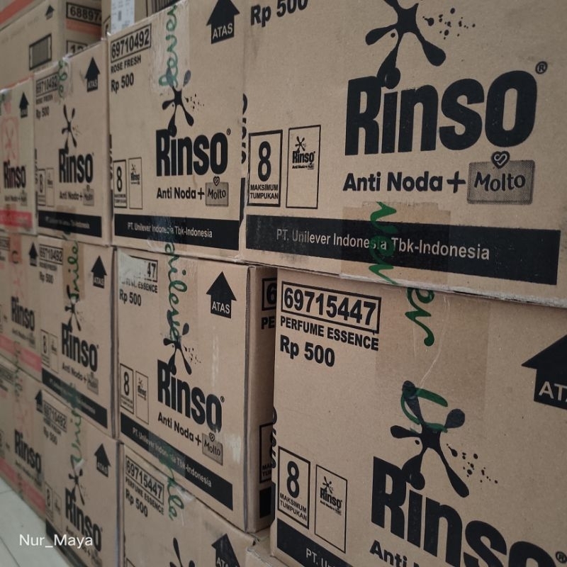 Jual 1 KARTON RINSO CAIR 500 an isi 288 sachet | Shopee Indonesia
