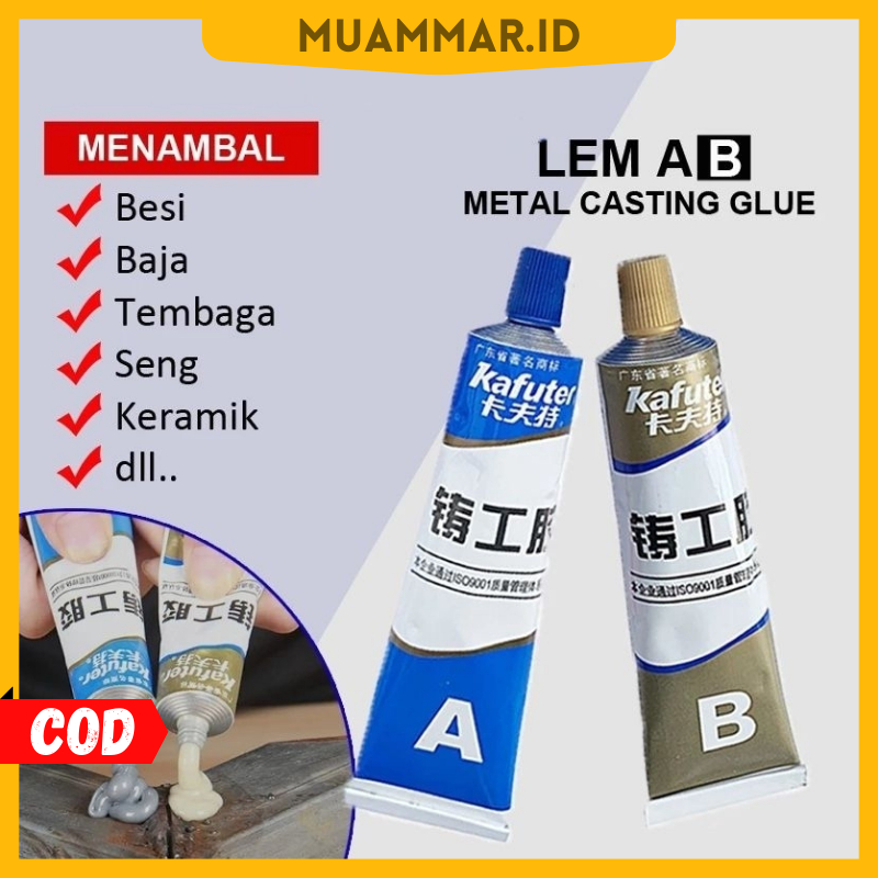 Jual Muammar.Id Lem AB Epoxy Kuat Penambal Besi Steel Metal Radiator ...