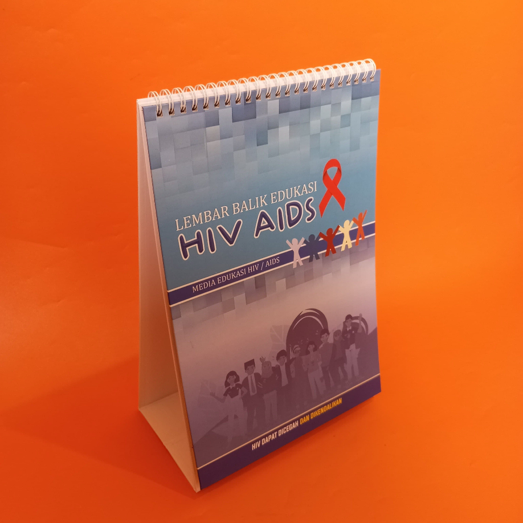 Jual Buku Lembar Balik Edukasi HIV AIDS, Media Promosi Kesehatan ...