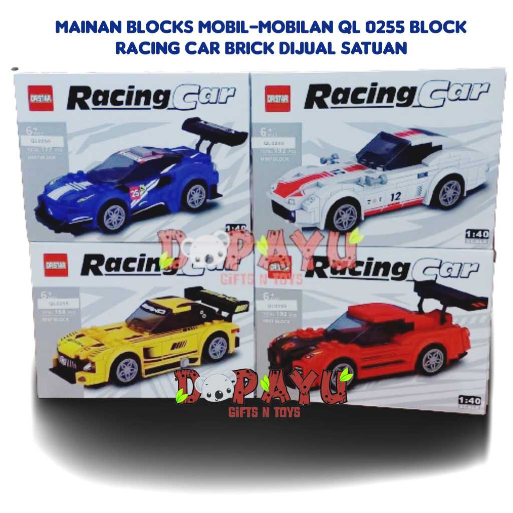Jual Mainan Blocks Mobil QL 0255 Block Racing Car Brick Bongkar Pasang ...