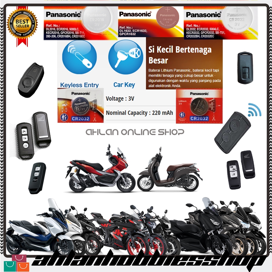 Jual Baterai Batre Remote Remot Smartkey Keyless Yamaha Nmax Aerox Xmax ...