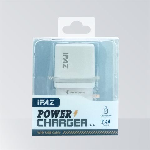 Jual TRAVEL CHARGER IFAZ POWER IC-07 2.4A | MICRO | TYPE C | FAST ...