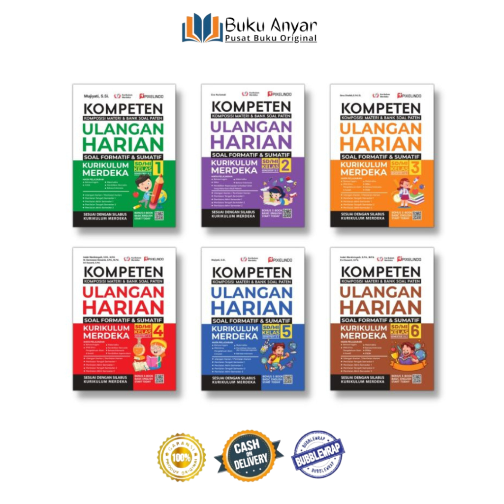 Jual Buku Kompeten Ulangan Harian Kurikulum Merdeka SD / MI - 1 SD MI ...