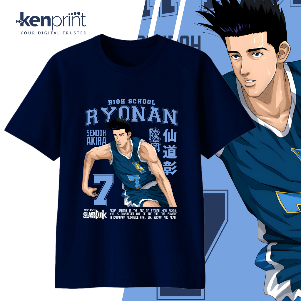 Jual Kaos ANIME SLAM DUNK | AKIRA SENDOH | RYONAN | Non Official ...
