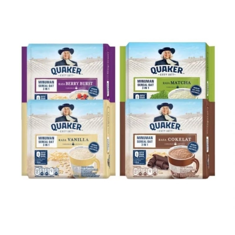 Jual PROMO QUAKER 3IN1 MINUMAN SEREAL OAT (1pack x 8 sachet) 24gr 1 ...