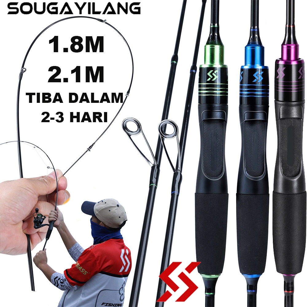 Jual Sougayilang Joran Pancing M M Casting Spinning Carbon Fiber