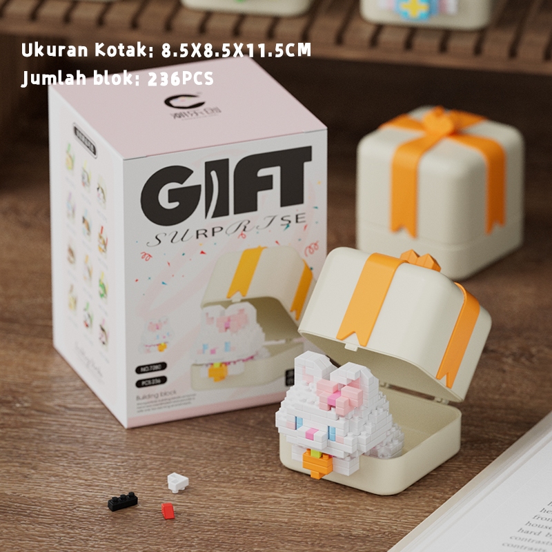 Jual Mainan Anak Mini Block Susun Toys Edukasi Balok Brick Kotak