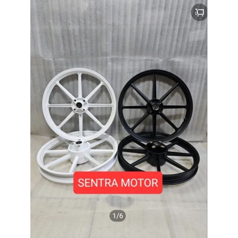 Jual Velg racing SUPRA X 125 dobel dis swant palang 8 warna putih dan ...