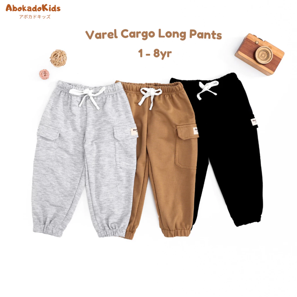Celana Panjang Cargo Pants Anak 1-8 tahun – Varel Cargo Long Pants Laki Laki Cewek Premium