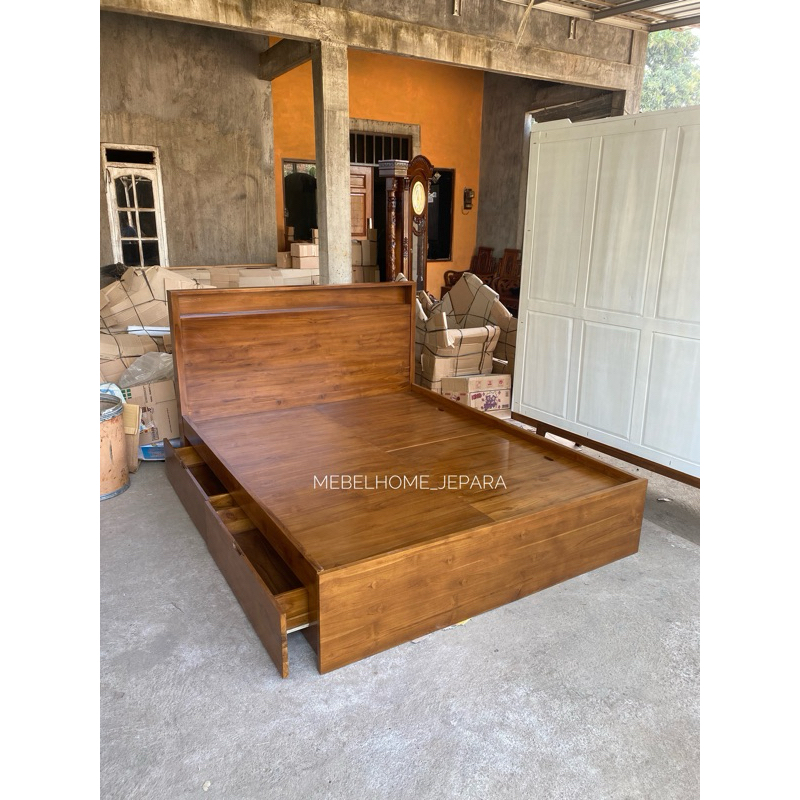 Jual dipan custom kayu jati,dipan tempat tidur kayu jati termurah ...