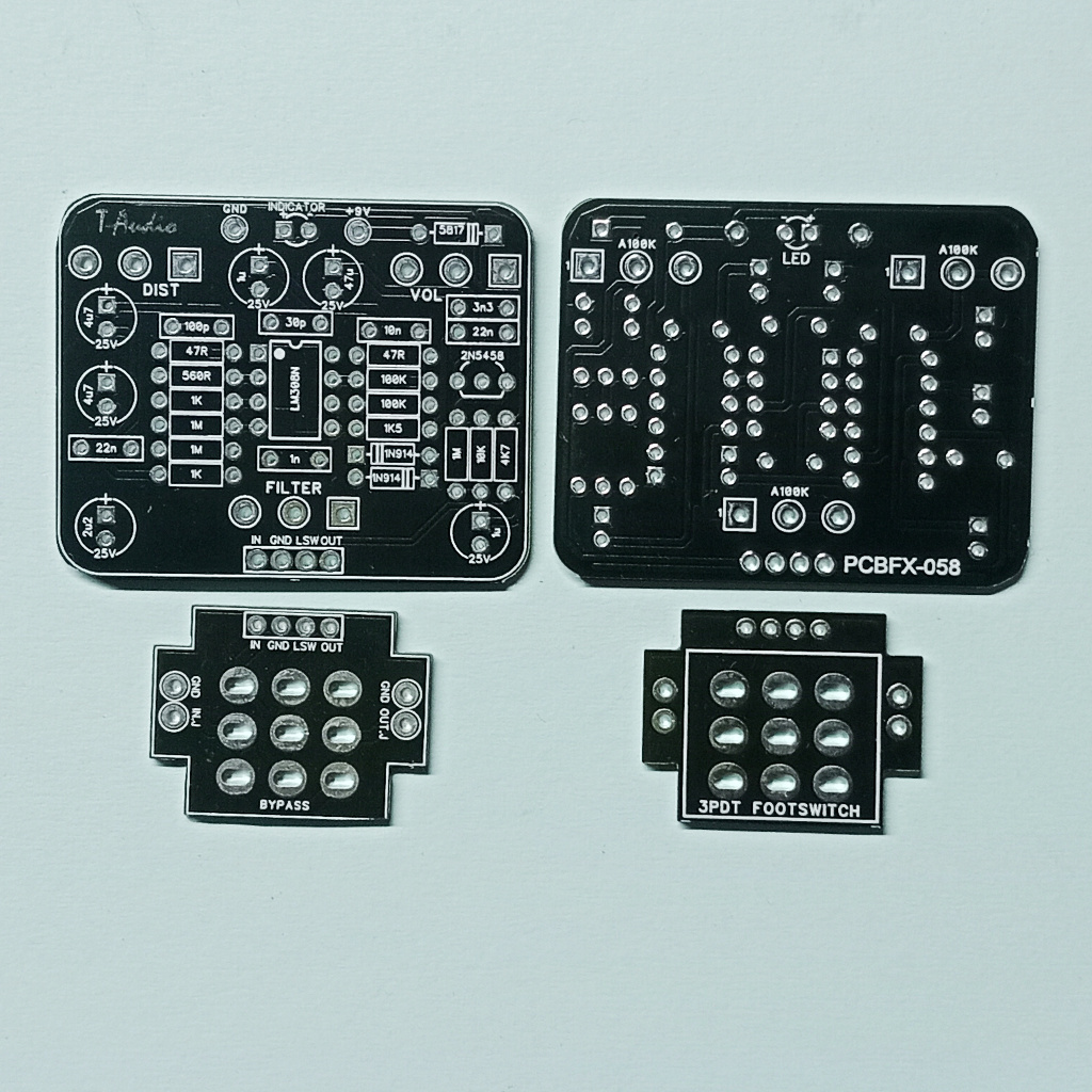 Jual T-Audio PCBFX-058 Based On Proco RAT Distortion PCB Pedal Efek