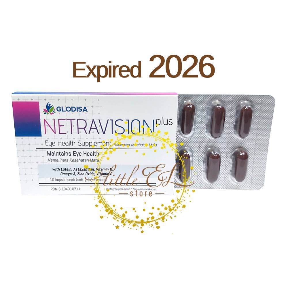 Jual NETRAVISION PLUS - 1 BLISTER - Expired 29 Juni 2027 - Vitamin Mata ...