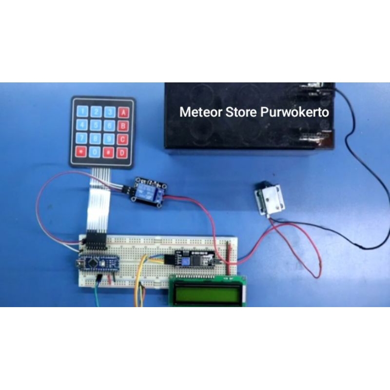 Jual sistem kunci rumah otomatis menggunakan keypad 4x4 Arduino nano ...