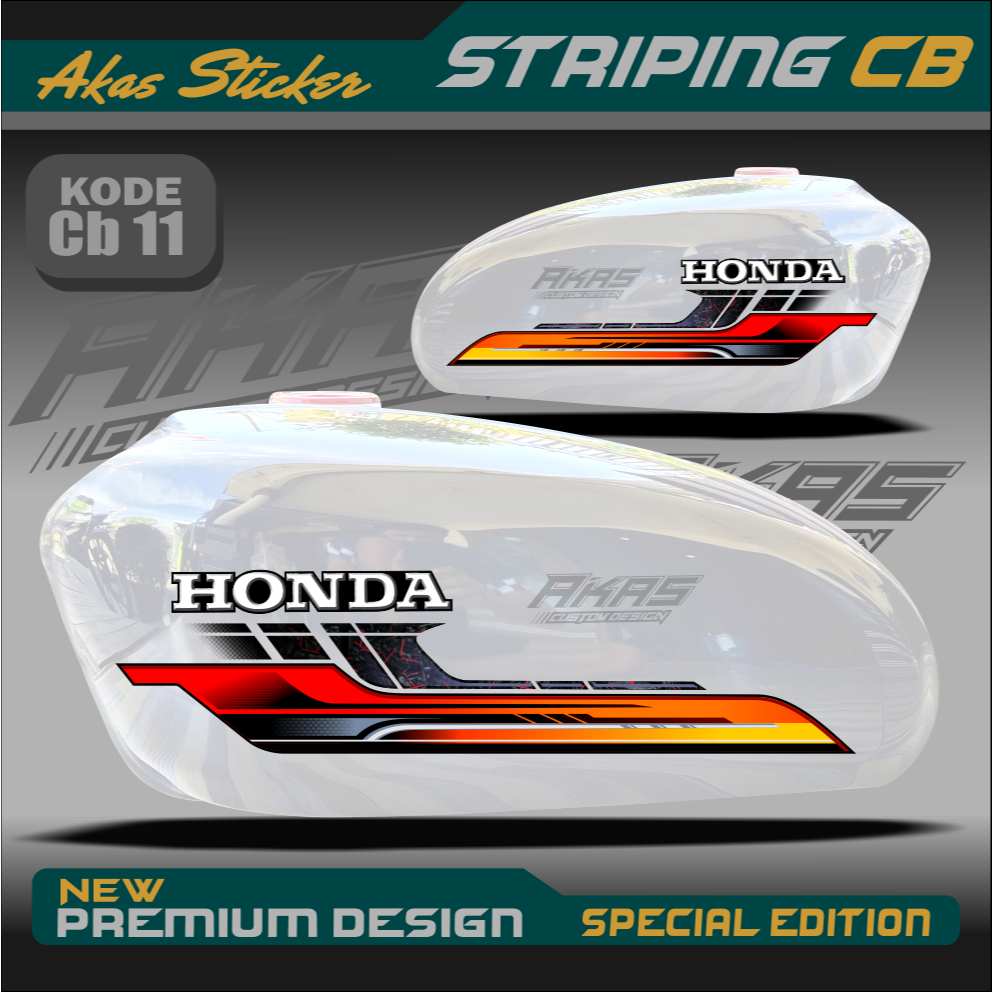 Jual Striping CB 100 variasi Striping CB custom Sticker CB 125 ...