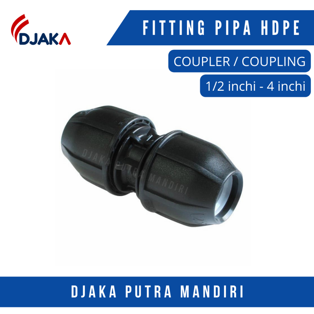 Jual Sambungan pipa hdpe / Coupler hdpe / Coupling hdpe / Sock lurus ...