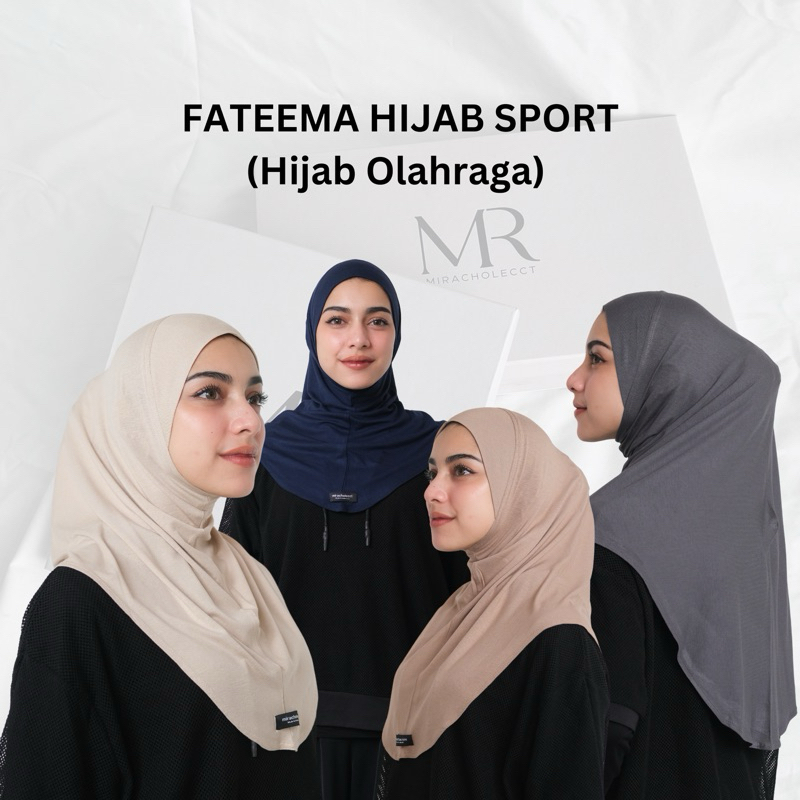 Jual FATEEMA HIJAB SPORT Miracholecct (Hijab bergo olahraga cooltech ...