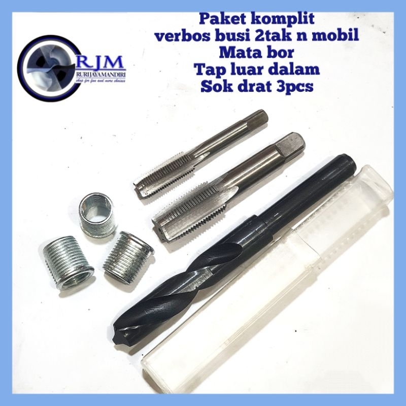 Jual IS2424 paket komplit alat perbaikan busi verbos busi motor 2tak n ...