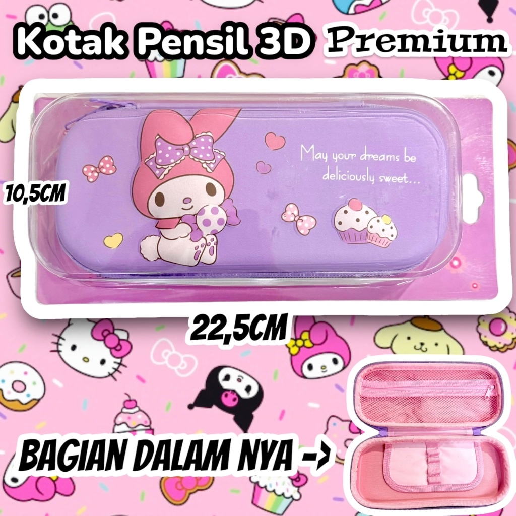 Jual Kotak Pensil 3D Premium box gambar Boneka Tempat Pensil 3D