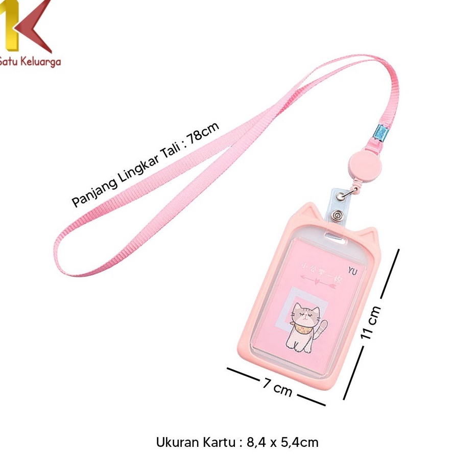 Jual Kejutan Disini Satu Keluarga Name Tag Id Card Holder Gantungan