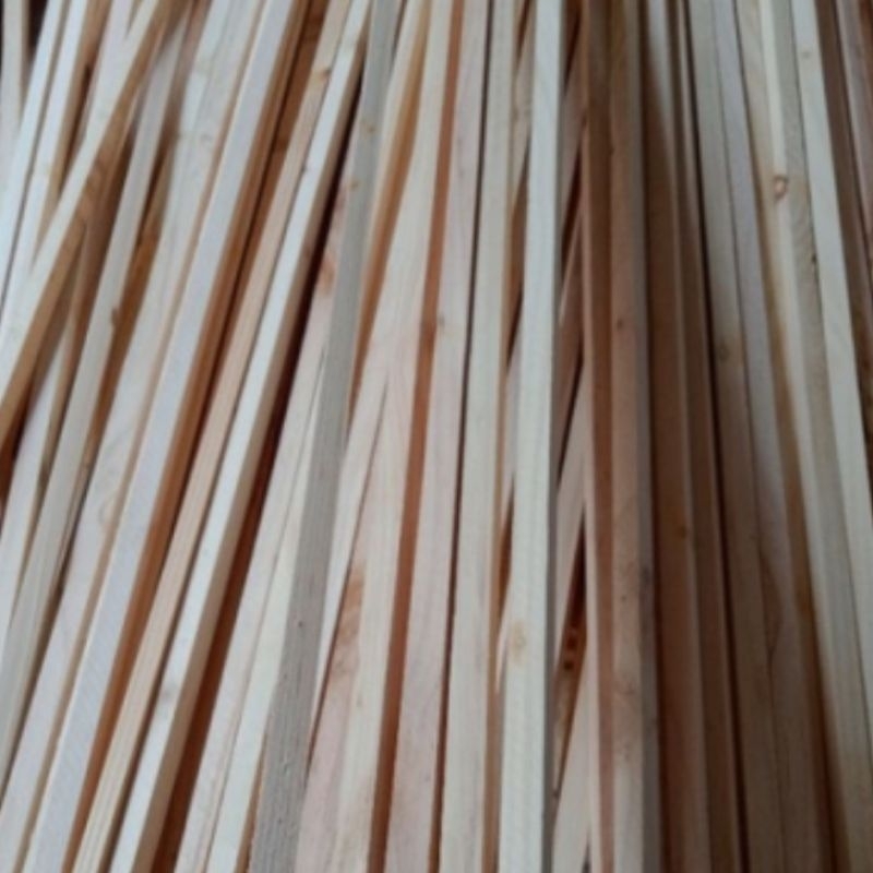 Jual Stick Kayu Jati Belanda Ukuran 100cm X 1cm X 1cm List kayu Jati ...