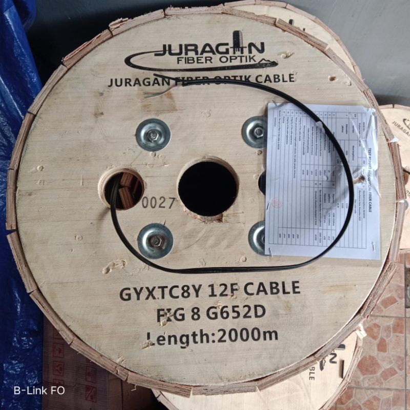 Jual kabel 12 core fig 8 armore / kabel udara mini 12 core fig 8 armore