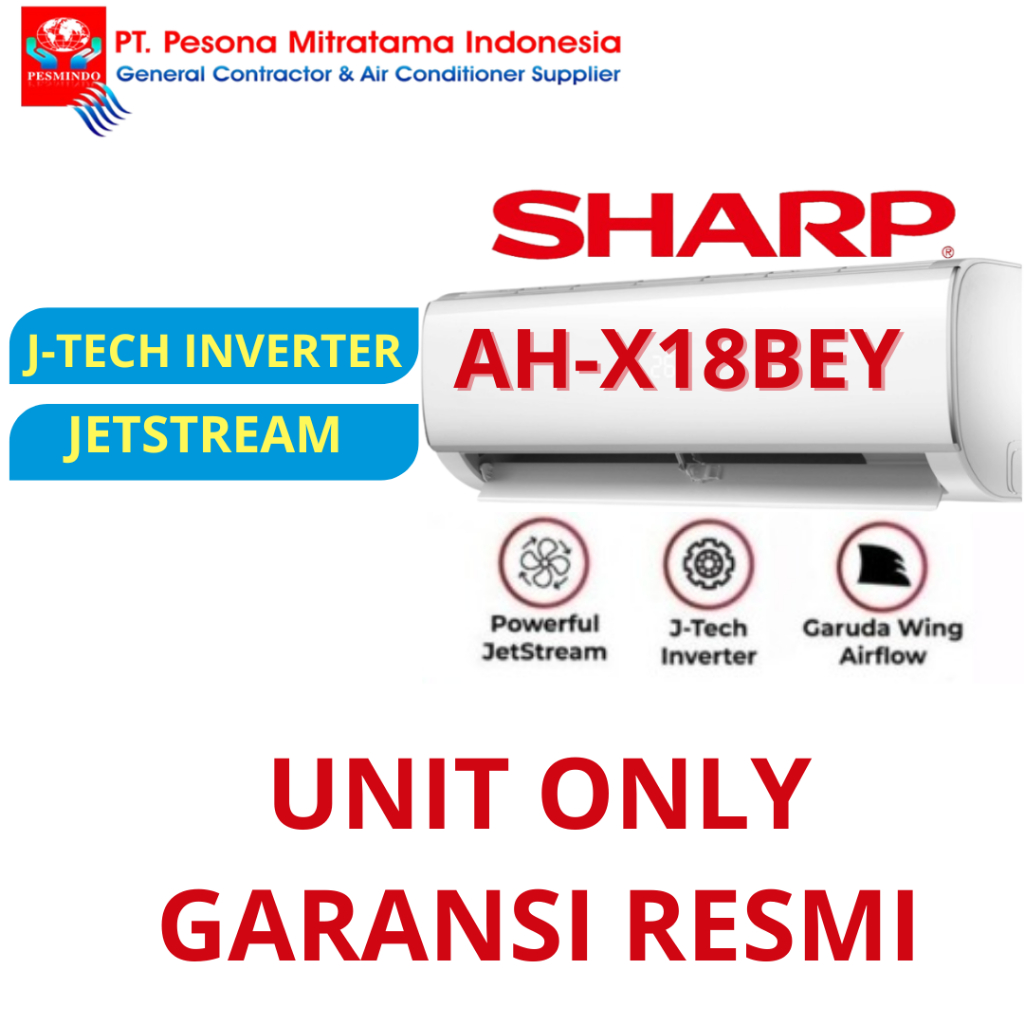 Jual SHARP AC 2PK J-TECH INVERTER AH-X18BEY | Shopee Indonesia
