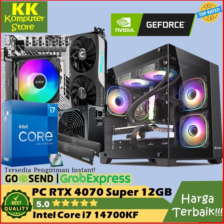 送料無料】自作ゲーミングPC i7-14700K RTX4070SUPER Jual pc core i7 