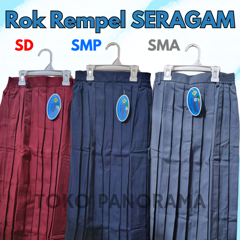 Jual Rok Rempel Panjang Merk Seragam - SD/SMP/SMA/Putih | Shopee Indonesia