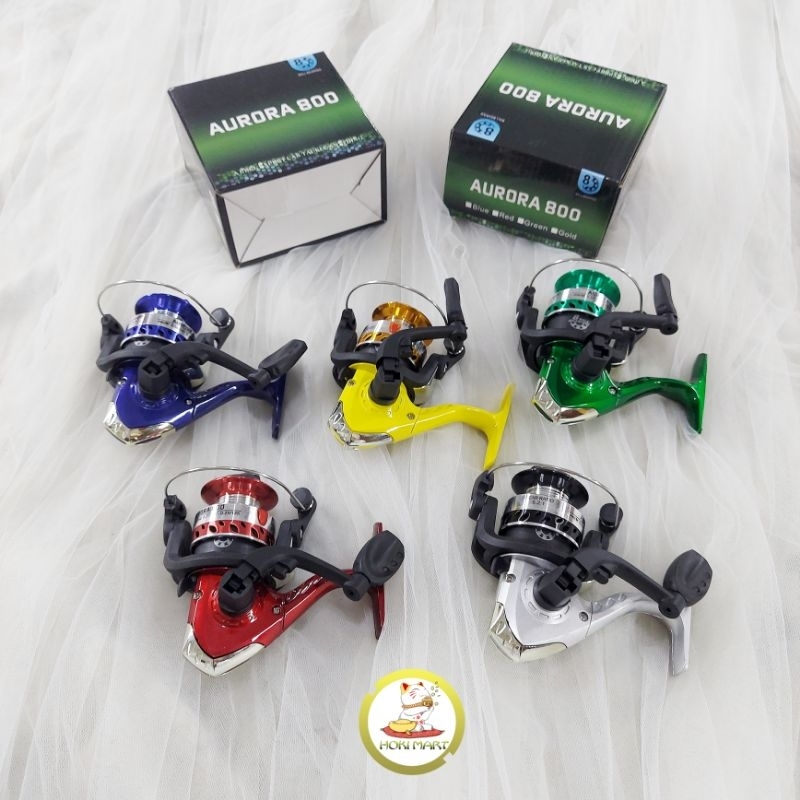 Jual reel spinning aurora 800 spool besi / reel murah spool besi / reel ...
