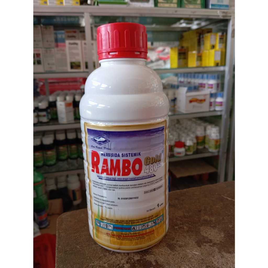 Jual Herbisisa Rambo Gold 1 Liter Racun Rumput Obat Pembasmi Gulma Liar ...