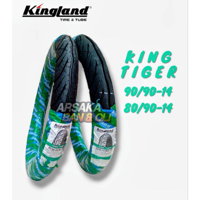 Jual BAN LUAR KINGLAND 90/90-14 KING TIGER & 80/90-14 KING TIGER ban ...