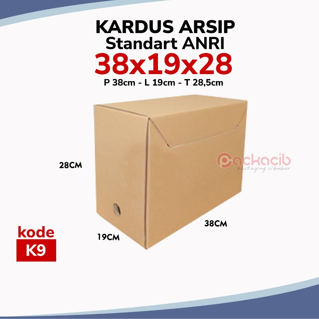 Jual [K9] TERMURAH Kardus Box Arsip Uk.38x19x28 cm | k9 | Ukuran ...