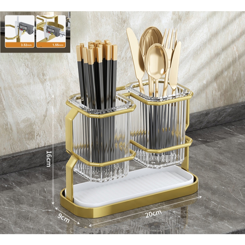 Jual Rak Penyimpanan Sendok Garpu Rak Dinding Rak Dapur Tempat Sendok ...