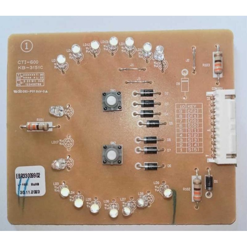 Jual MODUL KULKAS LG LED EBR33009902 Original | Shopee Indonesia