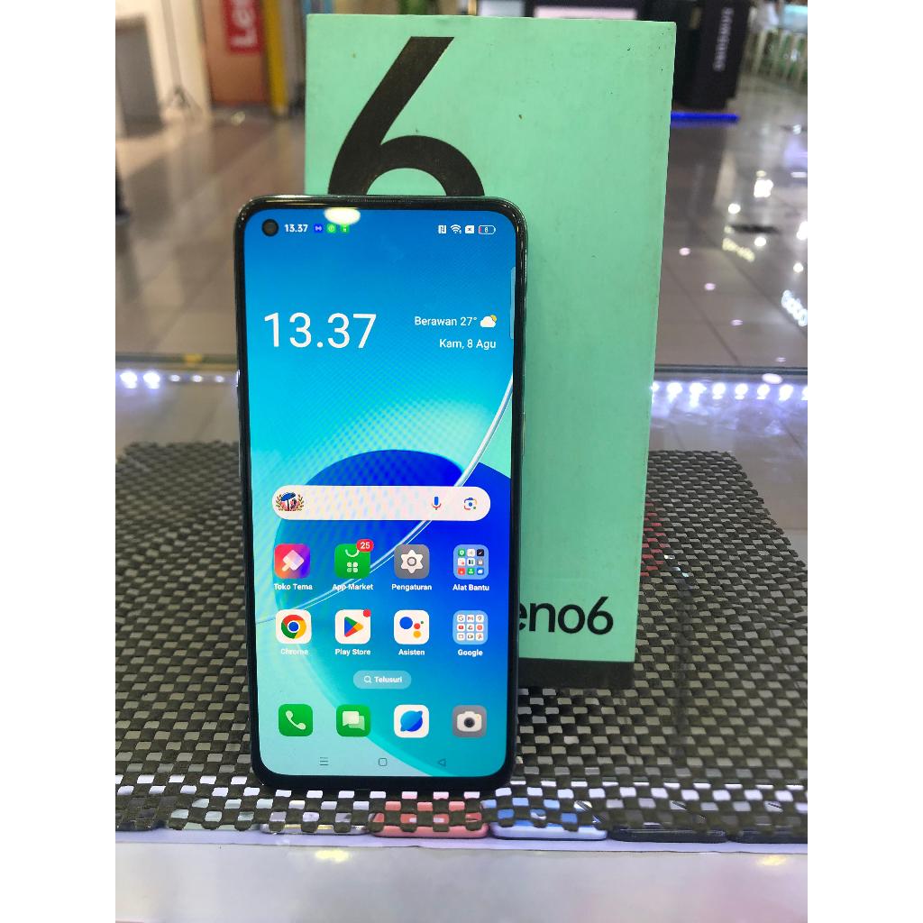 Jual OPPO RENO 6 RENO6 8/128GB 8 128 SECOND SEKEN BEKAS RAM 8 INTERNAL ...