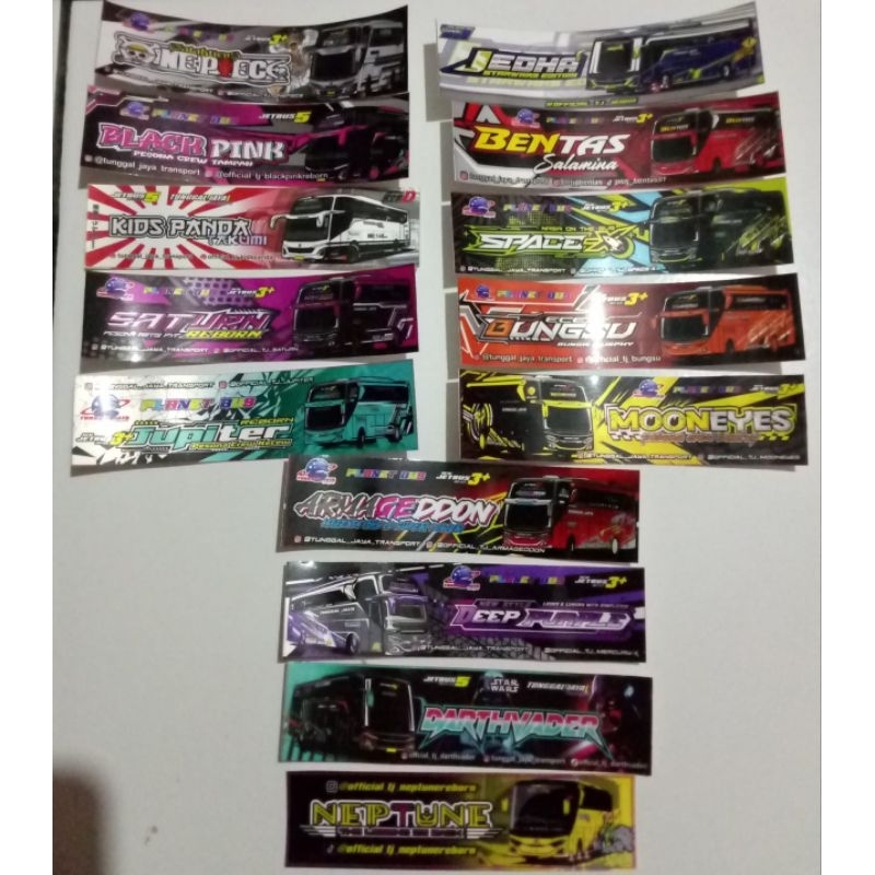 Jual stiker bis basuri terbaru dari tunggal jaya kumplit 15 bus terbaru ...