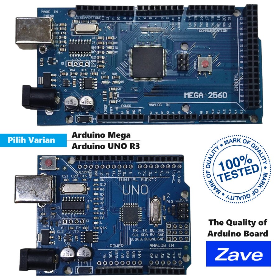 Jual Arduino Compatible Board+Kabel USB Uno R3 328P/AT Mega 2560 SMD ...